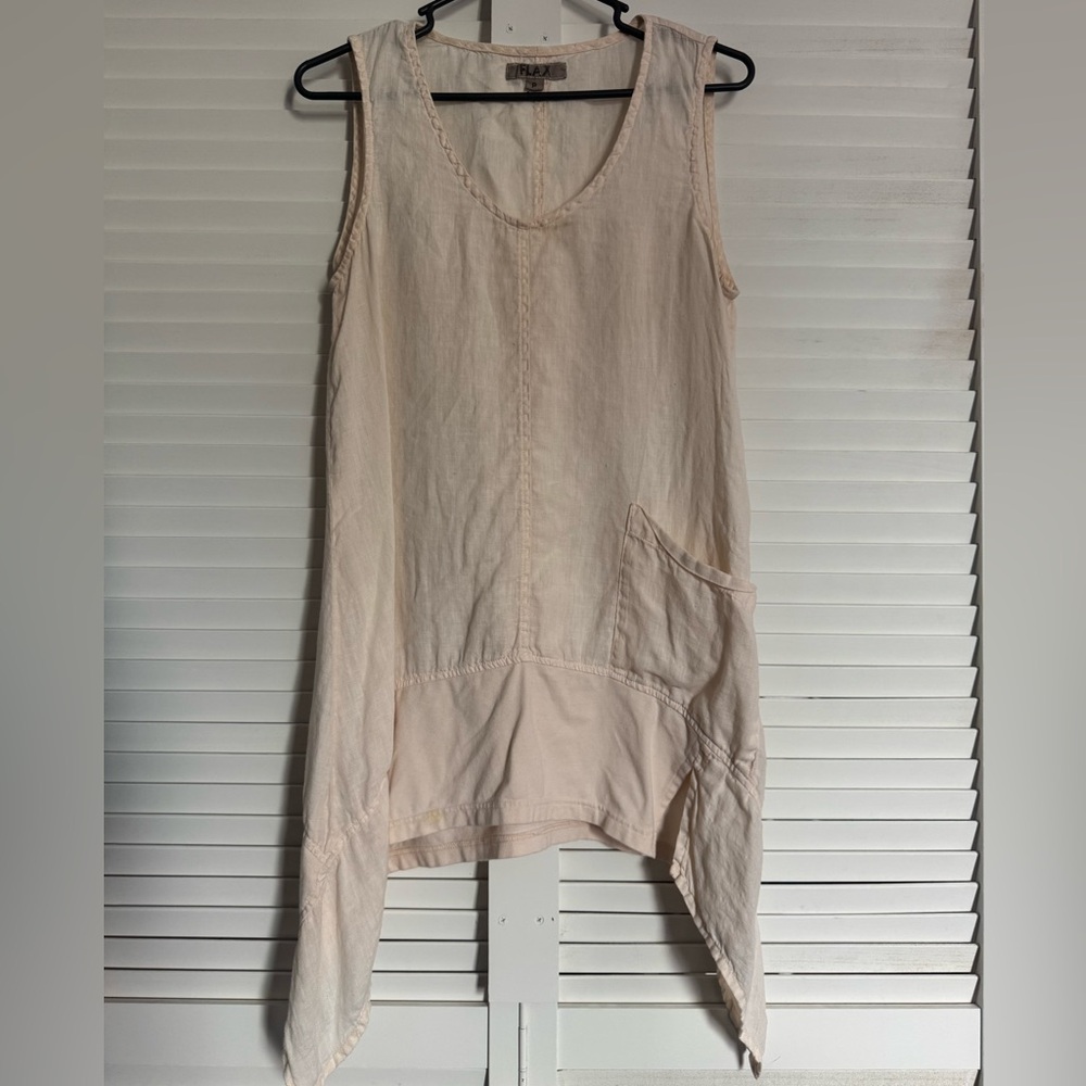 Flax Beige Sleeveless Top